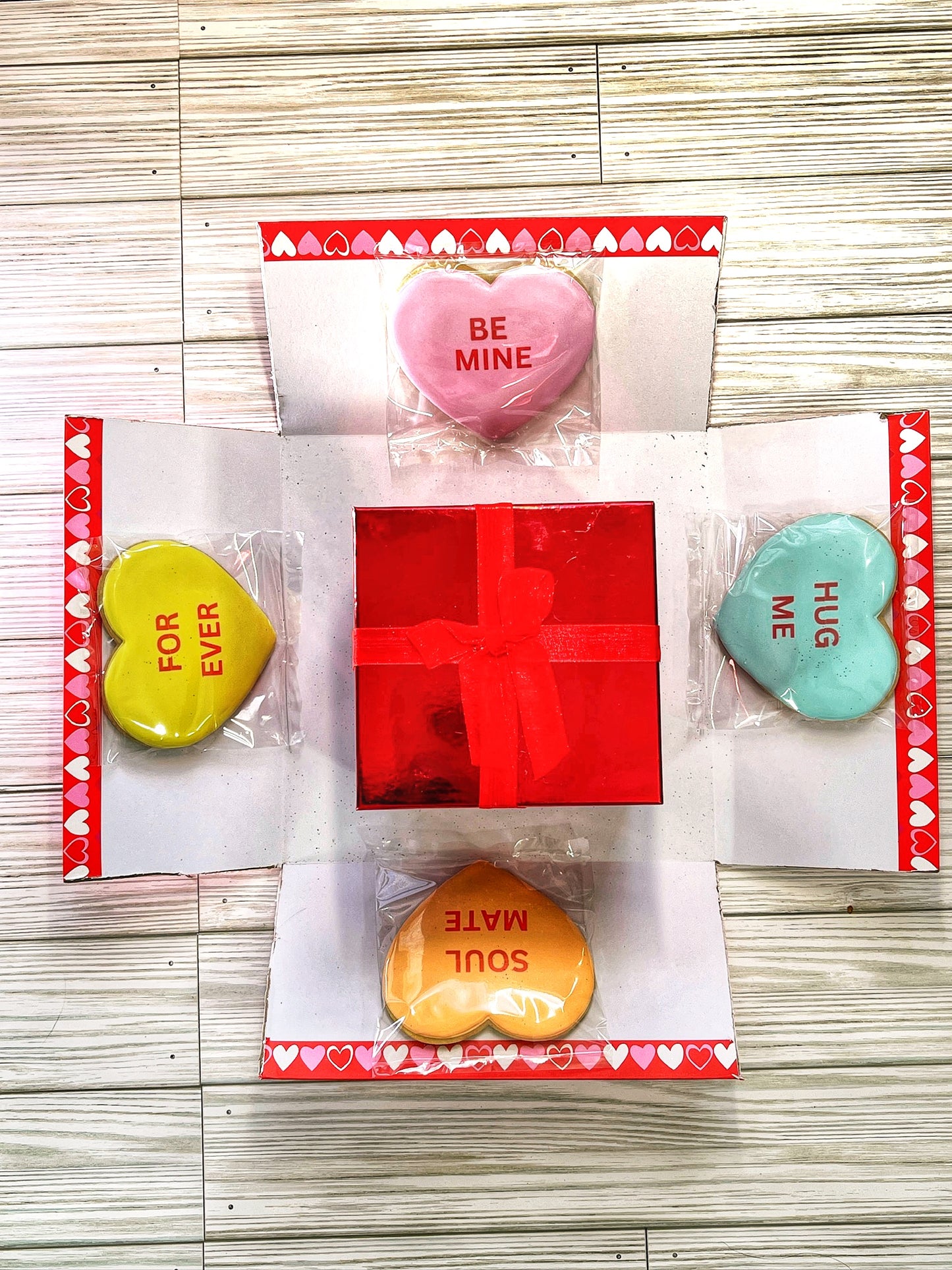 Valentine’s Day Cookie Gift explosion box