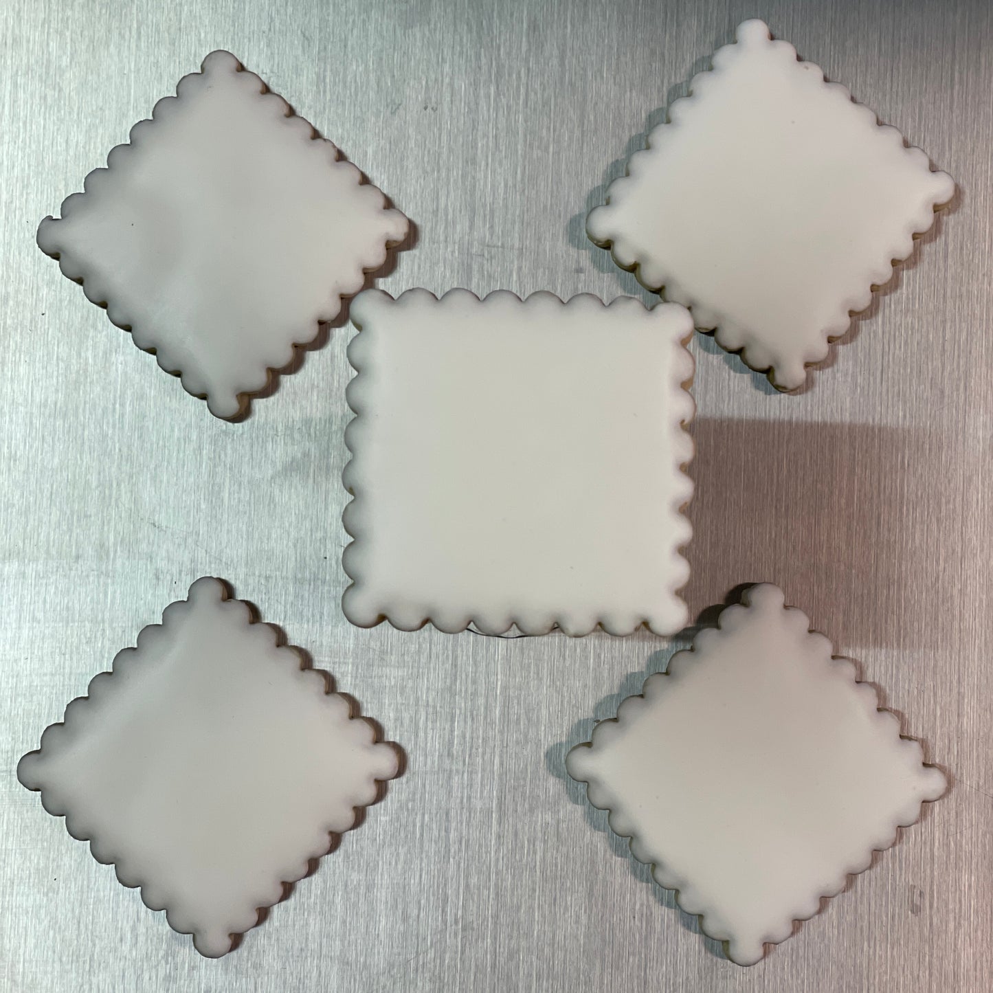 Pre Iced Sugar Cookie Wholesale Blank Cookie Custom Printing Bakery Supply Eddie Compatible Professional Cookie Decorator Supply Handmade