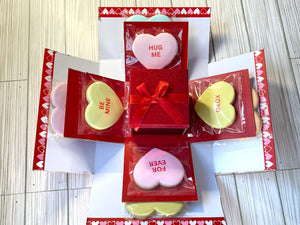 Valentine’s Day Cookie Gift explosion box